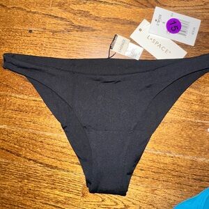 L*Space Black Bikini Bottom - NWT Small